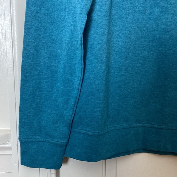 Peter Millar Crown Men's Teal Blue Comfort Interlock Crewneck Sweater Large - Picture 2 of 4